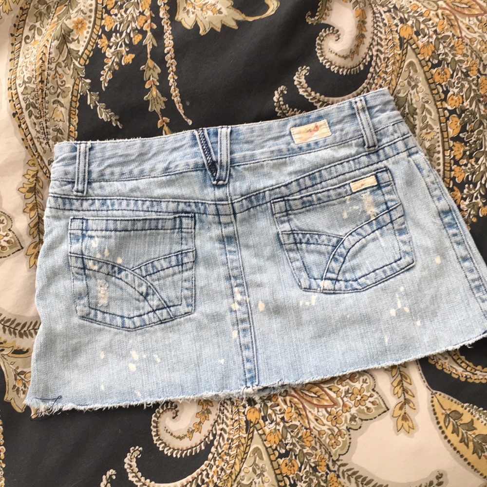 Ezekiel distressed mini skirt denim Size M